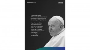 Muhammadiyah Sampaikan Duka Cita untuk Paus Fransiskus