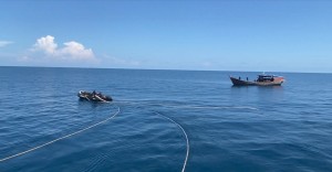 Bakamla RI Gagalkan Dugaan Penyelundupan Pasir Timah di Kepulauan Lingga