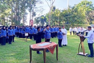 Pertama Kali dalam Sejarah, ASN Kota Magelang Dilantik di Puncak Gunung Tidar