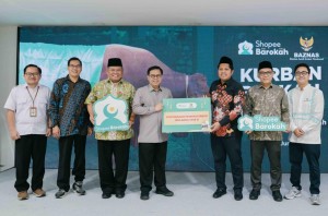 Shopee Kurban Sapi 1 Ton ke BAZNAS, Dukung Distribusi Berkah Iduladha