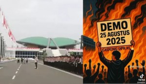 Aksi Demo 25 Agustus, Massa Mulai Datang dan Berkumpul di Depan Gedung DPR