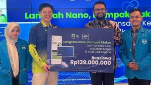 Nanobank Syariah Salurkan Rp139 Juta Beasiswa dari Program Auto Donation Aira Mobile