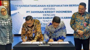 Resmi Teken MoU, Jamkrindo Siap Jamin Kepastian Hukum Proyek di Karimun