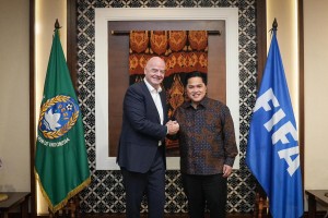 Peringati 10 Tahun Jabatan Gianni Infantino, Erick Thohir Soroti Transformasi Sepak Bola Global.