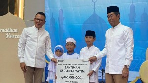 Sentuhan Kasih Askrindo di Bulan Suci, Salurkan Santunan Ratusan Juta untuk Anak Yatim