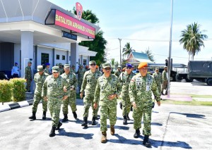 Pastikan Kesiapan Forward Operating Base TNI AU, Wakasau Kunjungi Pulau Natuna.