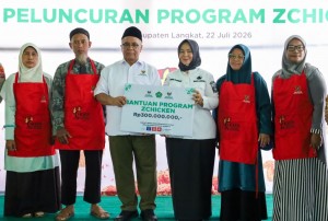BAZNAS Perkuat Pemberdayaan Mustahik Lewat ZChicken, Langkat Terima Bantuan Rp300 Juta