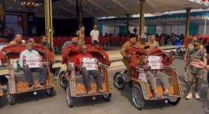 Presiden Prabowo Sumbang Becak Listrik Buat Angkutan Peserta Muktamar NU, Bikin Suasana Makin Meriah