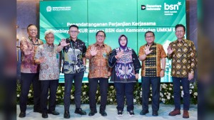 Teken PKS dengan Kementerian UMKM, Bank BSN Siap Guyur Pembiayaan KUR