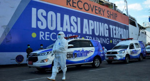 KM Umsini Digunakan untuk Tempat Isolasi Apung Bagi Warga Makassar