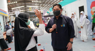 Terobosan Industri Halal, Erick Thohir Resmikan Halal Hub di Rest Area