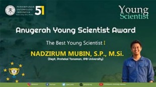Dosen Muda IPB Raih Penghargaan Young Scientist Award di Bidang Entomologi