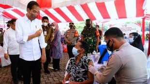 Presiden Jokowi Apresiasi Capaian Vaksinasi di Kepulauan Riau