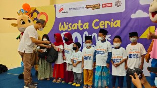Rayakan HUT ke-80, Bakrie Amanah Ajak Anak Yatim Wisata ke JungleLand