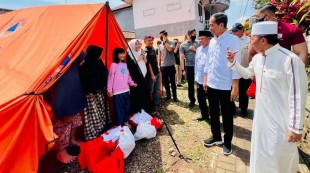 Disambangi Jokowi, Ponpes Darul Falah Minta Trauma Healing Pascagempa