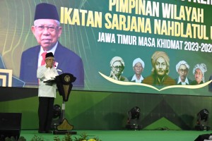 Wapres Maruf Amin: 4 Tugas Besar NU Ada di Pundak ISNU