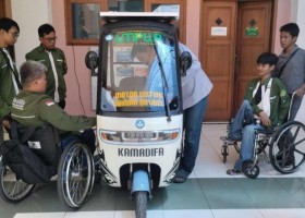 Kampus Universitas Muhammadiyah Purworejo Rakit Motor Listrik untuk Mahasiswa Difabel