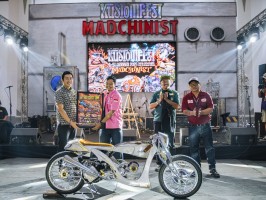 Karya Modifikator Indonesia Tembus Mooneyes Yokohama 2025, Honda Stylo160 Usung Gaya Neo Boardtracker