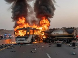 Kronologi Kecelakaan Bus Jamaah Umrah Asal India di Madinah, 45 Tewas