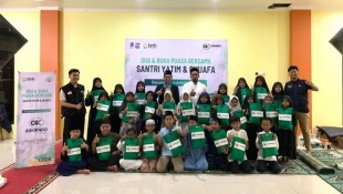 Askrindo Syariah Salurkan Bantuan untuk Anak Yatim melalui Pesantren Masyarakat Cibuntu