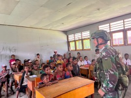Program Papua Pintar, Prajurit TNI Jadi Guru bagi Anak-anak Pedalaman Papua