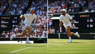 Djokovic Samai Rekor Federer di Wimbledon Setelah Sukses Duel Menegangkan Lawan Arthur Rinderknech Hingga Terjatuh Jatuh