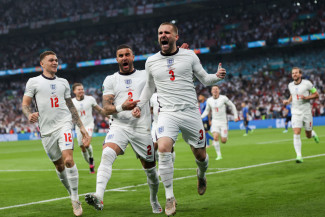 Final Piala Eropa 2020: Gol Cepat Luke Shaw Bawa Inggris Ungguli Italia