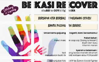 Relawan Bekasi Recover Kumpulkan Donasi Bantu Pasien Covid Isoman