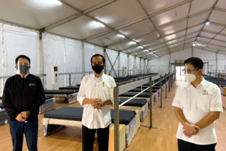 Presiden Tinjau Fasilitas Kesehatan Rumah Oksigen Gotong Royong