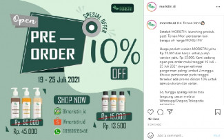 Moristin, Lotion AntiCovid Karya Anak Bangsa Sudah Dijual Online