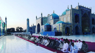 Masjid Biru Afghanistan dan Mitos Keberadaan Merpati Putih Salju