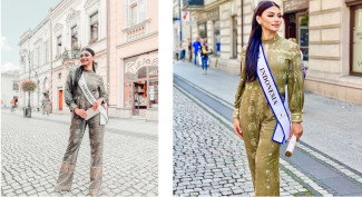 Jihane Almira Tampil Anggun dalam Gambo Muba di Polandia