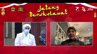 Silaturahim dengan Habib Syech, Ganjar Kangen Jateng Bershalawat