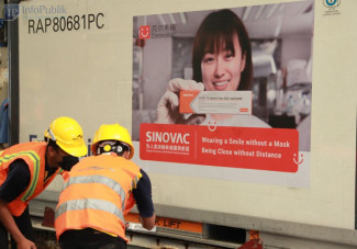 9,2 Juta Bahan Baku Vaksin Sinovac Tiba di Indonesia