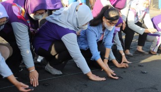 Warga Bantul Lestarikan Penyu di Pantai Goa Cemara