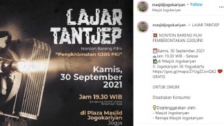 Nonton Bareng Film G30S PKI dan Sejarah Masjid Jogokariyan