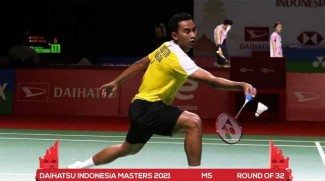 Indonesia Masters 2021: Tommy Sugiarto Tersingkir di Babak Pertama