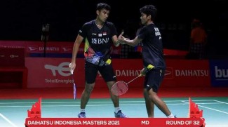 Indonesia Masters 2021: Kejutan, Bagas/Fikri Singkirkan Fajar/Rian