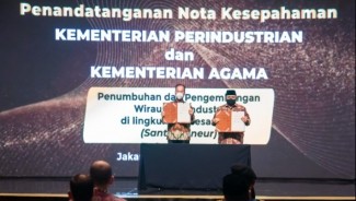 Dorong Wirausaha Mandiri Pesantren, Kemenag dan Kemenperin Jalin Kerjasama