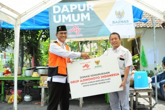 Peduli Korban Bencana Erupsi Gunung Semeru, Ajinomoto Gandeng Baznas Serahkan Donasi