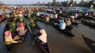 Menyusuri Keunikan Pasar Terapung Lok Baintan di Pesisir Sungai Martapura