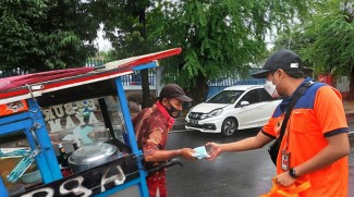 BNPB Bagikan Masker Gratis di 47 Titik Wilayah DKI Jakarta