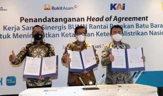 Sinergi BUMN: Amankan Pasokan Batu Bara, PLN Teken HoA dengan PTBA dan KAI