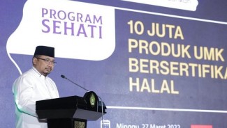 BPJH Targetkan 10 Juta Produk Bersertifikat Halal, Menag: Ini Tak Mudah