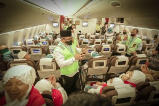 Terbangkan Kloter Pertama, Garuda Indonesia Angkut 1.506 Jemaah Haji ke Madinah Hari Ini