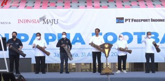 Gandeng PT Freeport, Presiden Jokowi Luncurkan Papua Football Academy