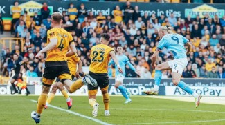 Haaland Cetak Gol Lagi, City Hajar 10 Pemain Wolves 3-0