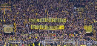 Setelah Fans Munchen, Giliran Dortmund Tuntut Keadilan Korban Tragedi Kanjuruhan