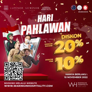 Meriahkan Hari Pahlawan, Waringin Hospitality Sebar Promo Menarik