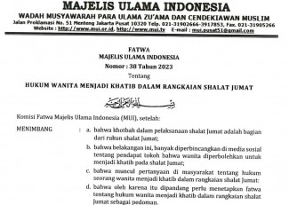 Fatwa Terbaru MUI: Wanita Jadi Khatib Jumat Tidak Sah